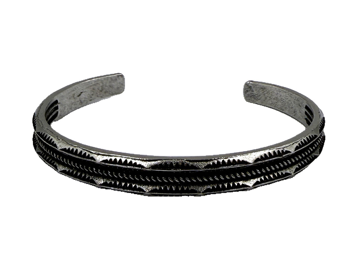 Western Wide Stamped Cuff Bracelet