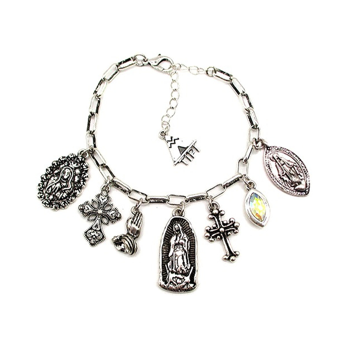 Lady Guadalupe Charm Chain Bracelet