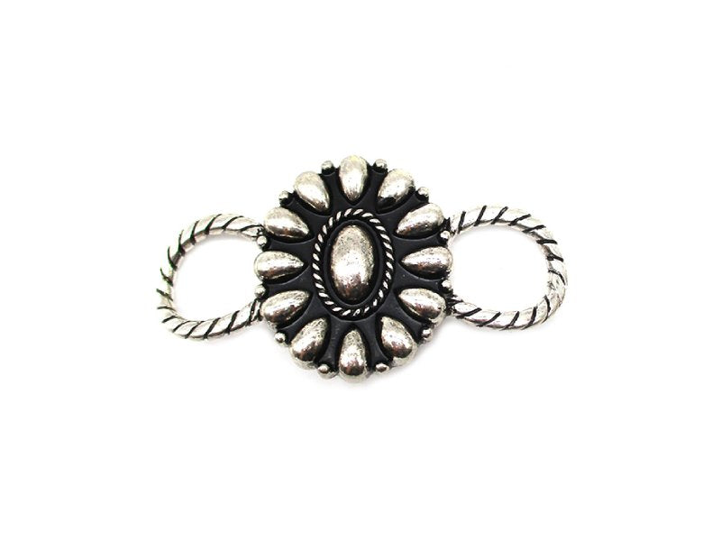 Western Oval Concho Scarf Charm