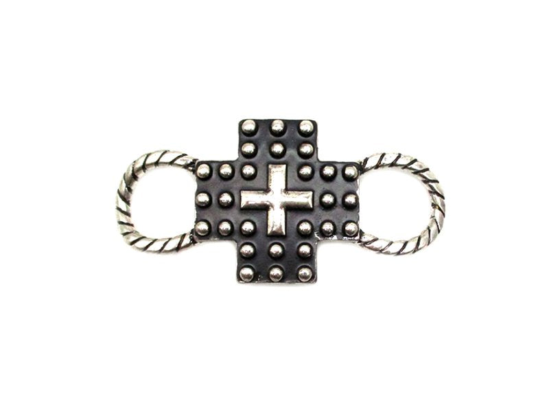 Western Bubble Cross Scarf Charm