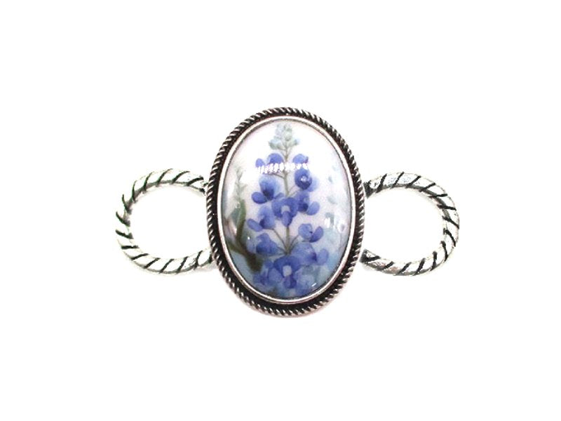 Western Bluebonnet Scarf Charm