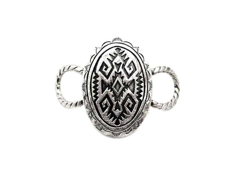 Western Oval Design Scarf Charm