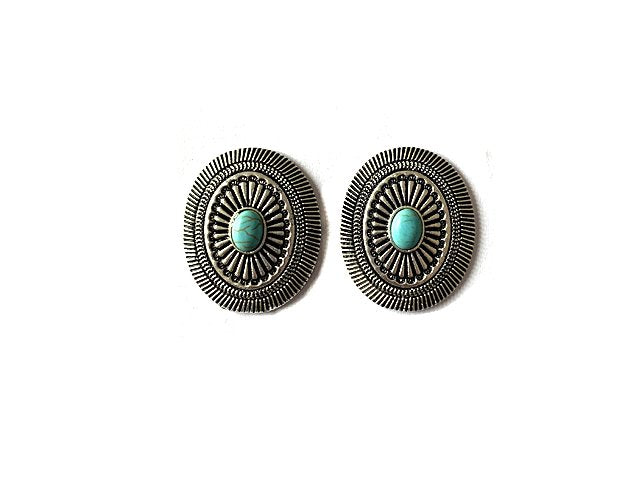 Western Concho Earring