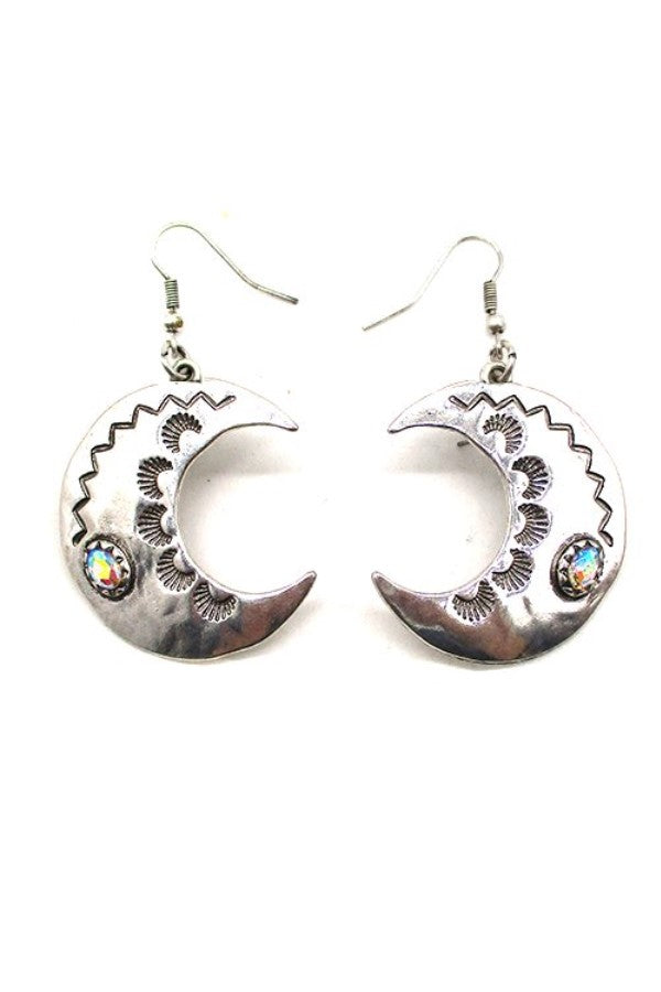 WESTERN MOON CRYSTAL EARRINGS