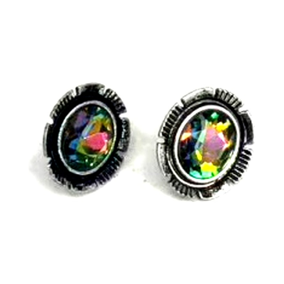 Western Small Round Earrings