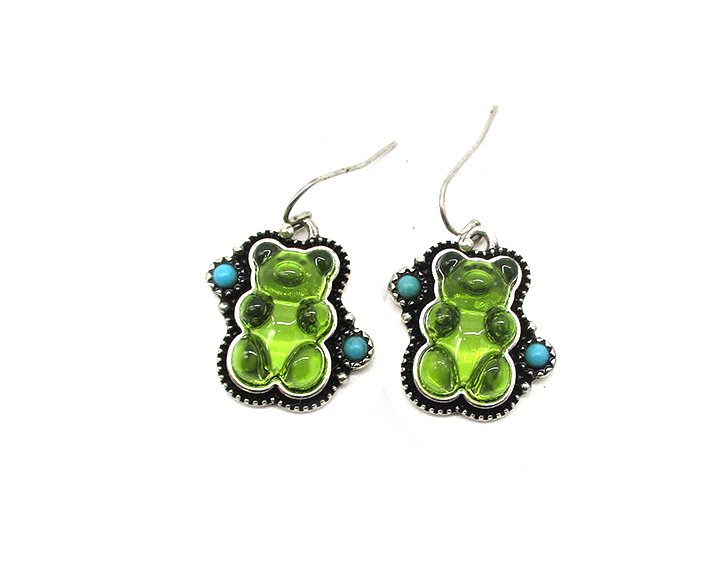 Gummy Bear Turquoise Earring