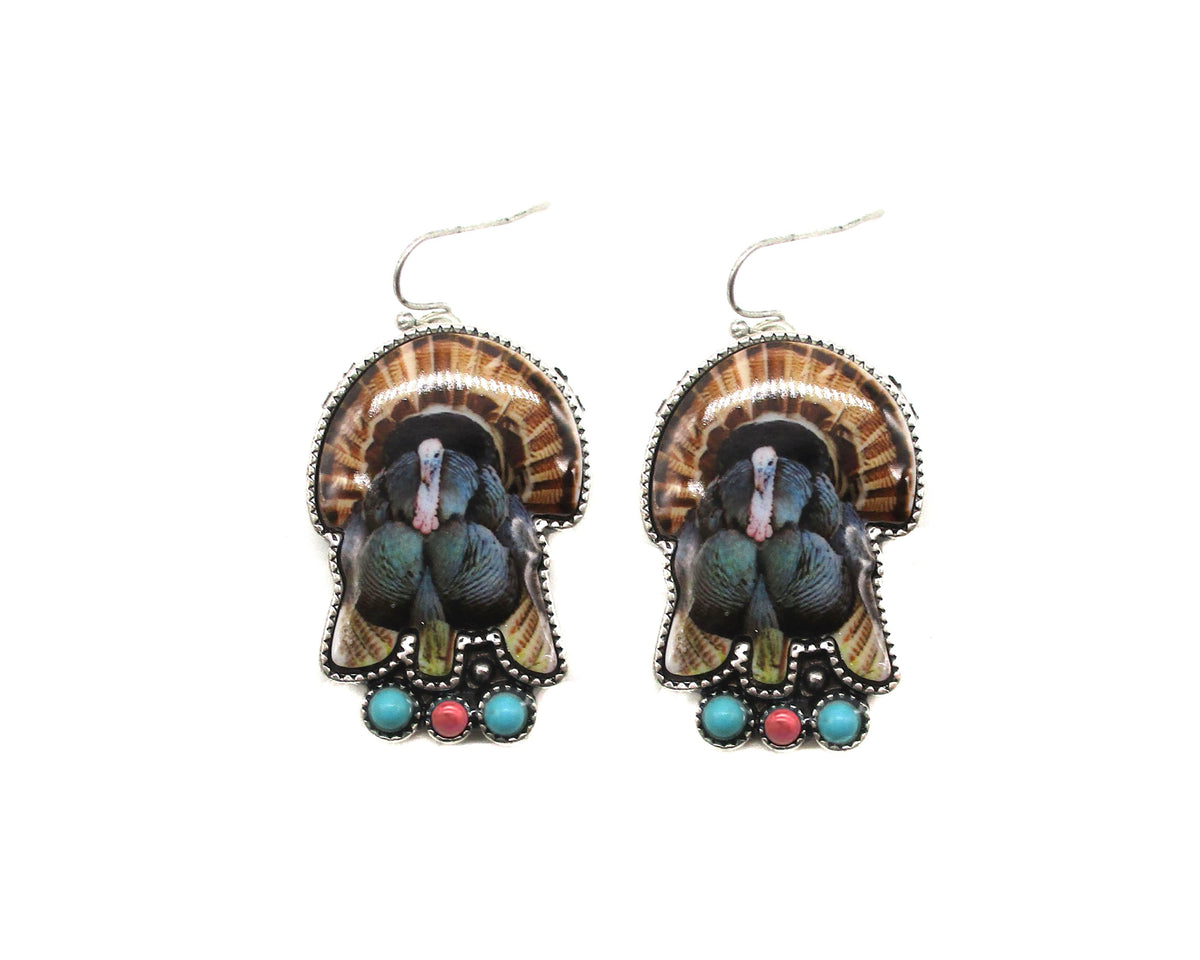 Western Turkey Dangle Earring