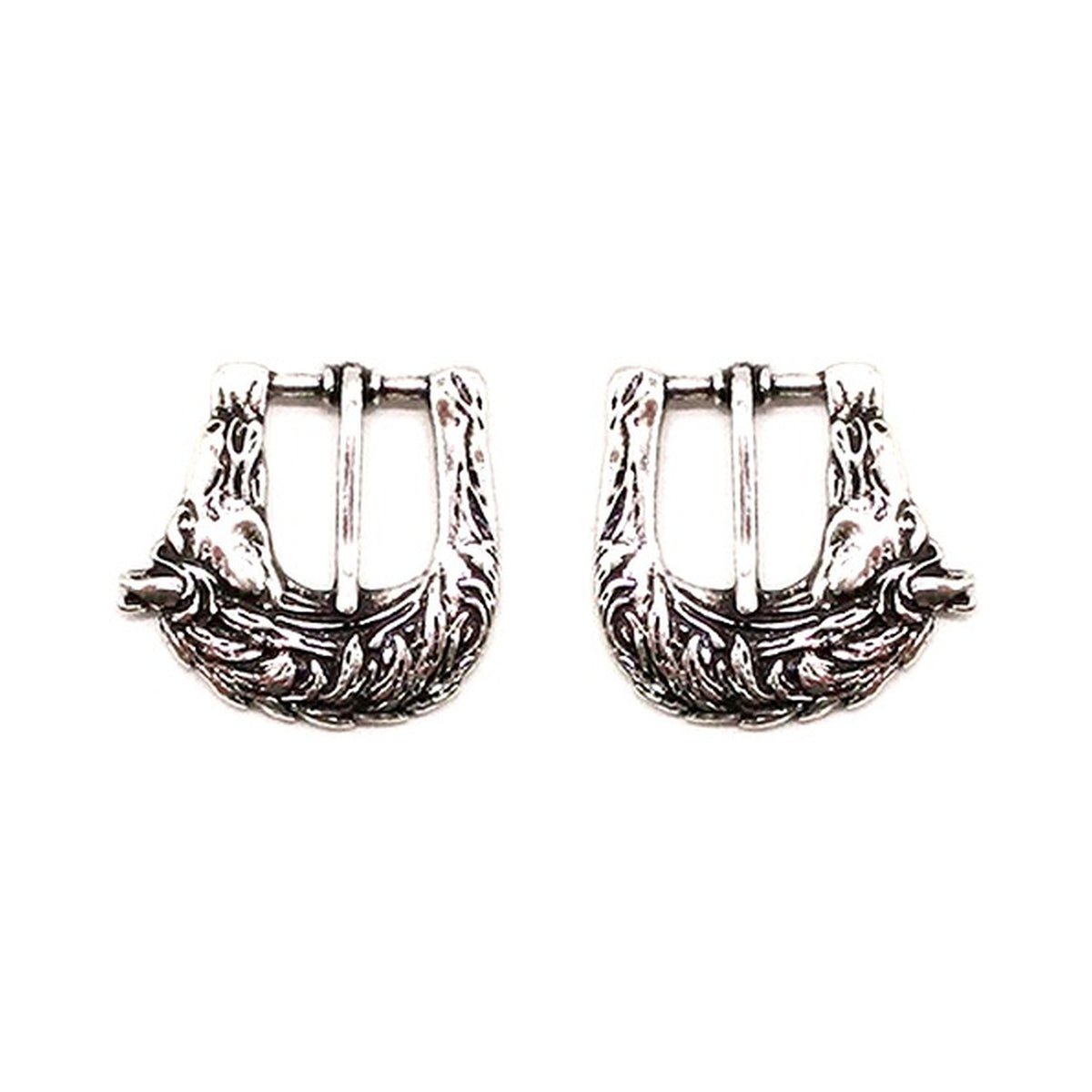 Western Small Horse Belt Buckle Earrings