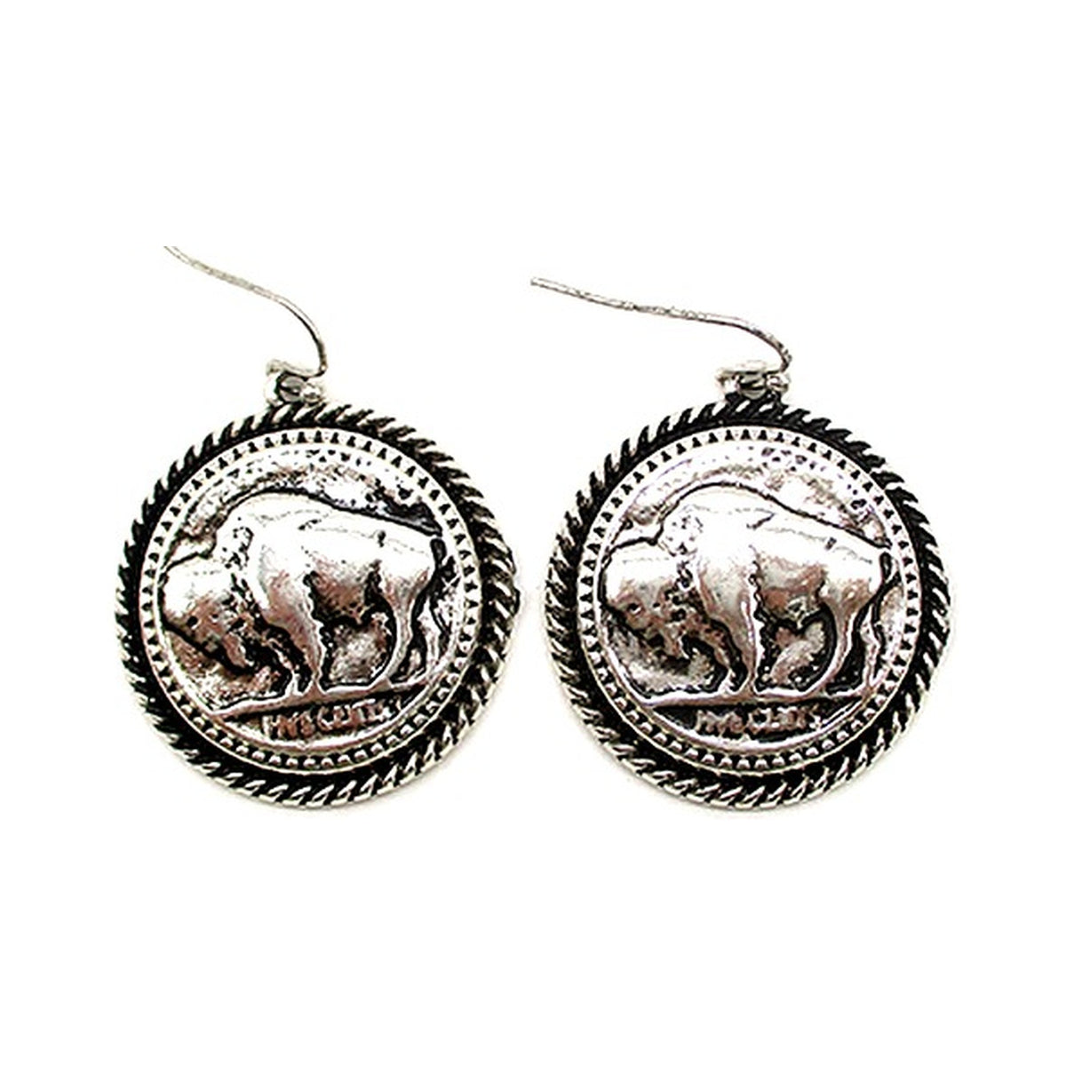 Western Buffalo Earrings