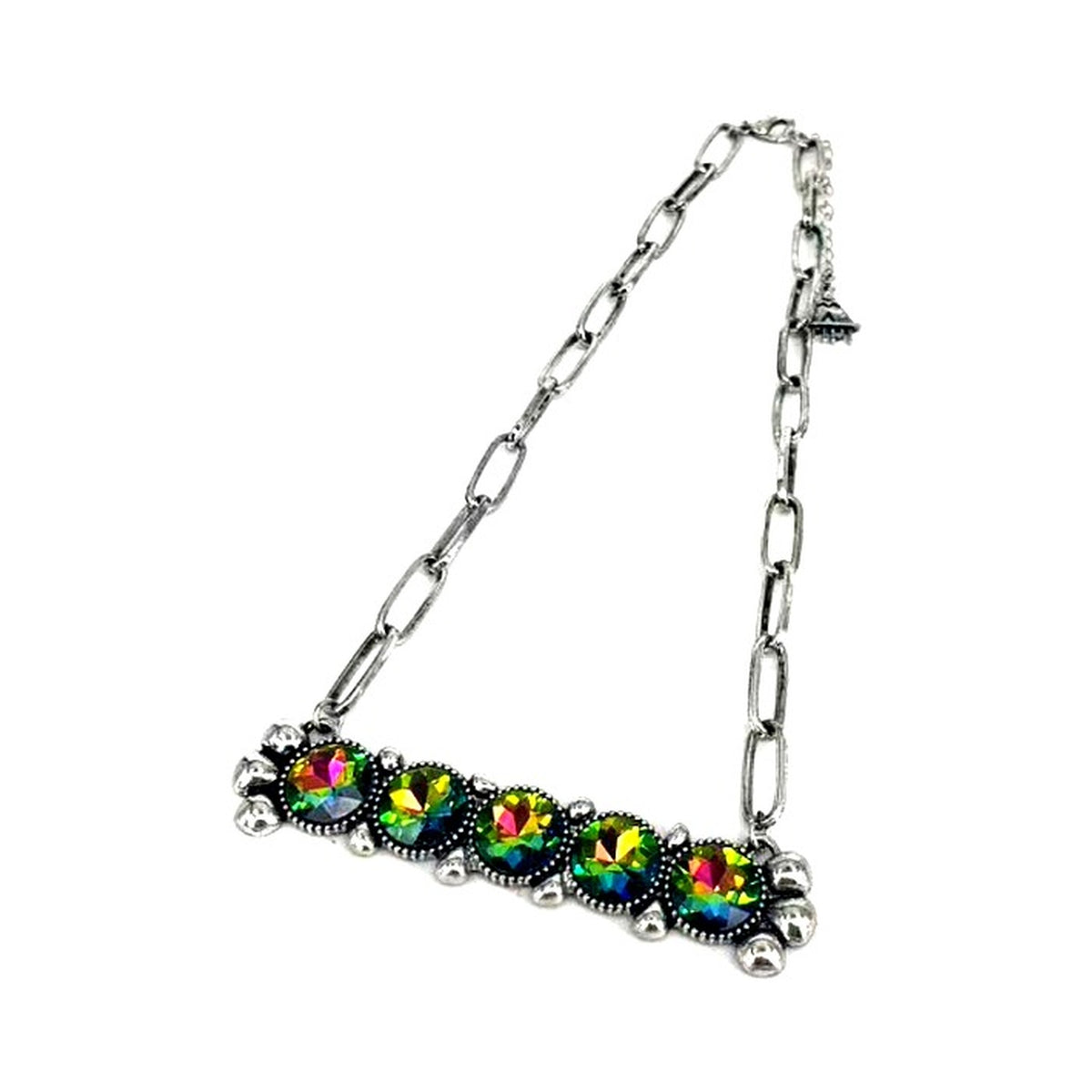 Western 5 AB Plate Necklace