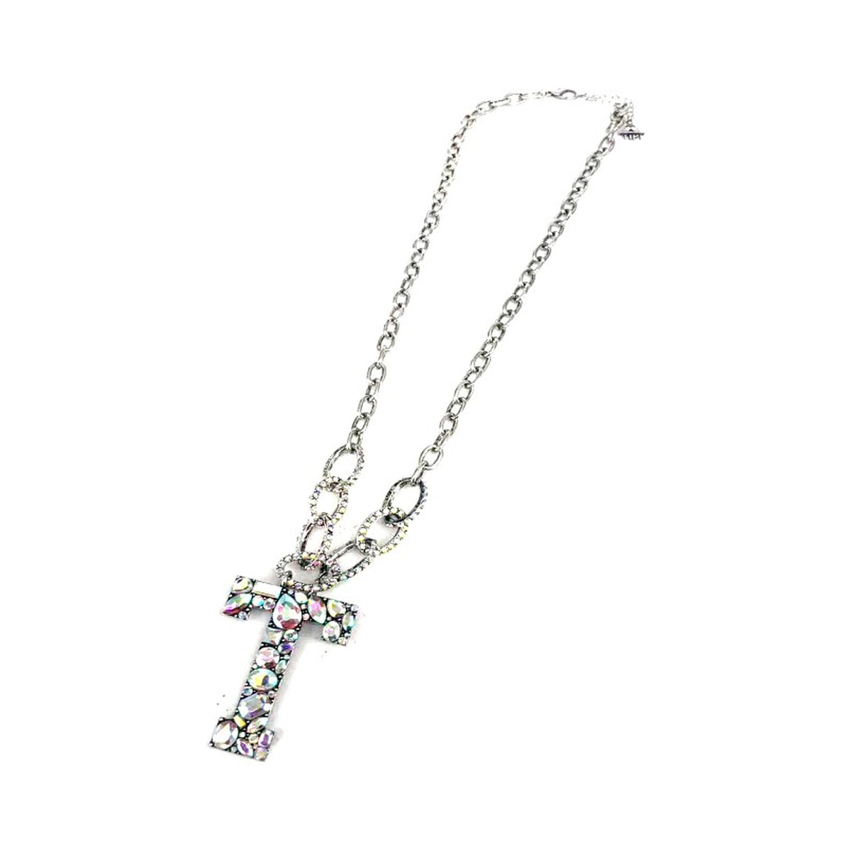 Big Initial AB Chain Necklace - Letter T