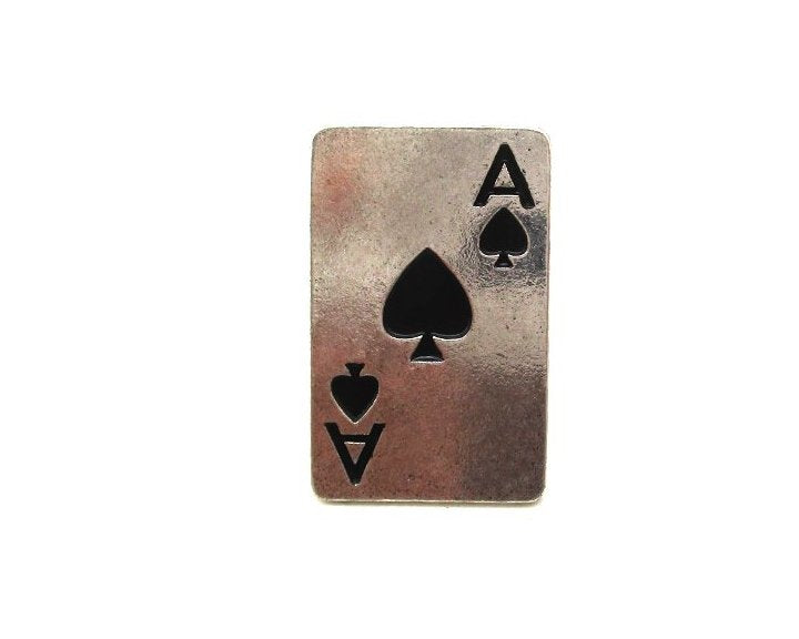 Poker Ace Card Cuff Ring
