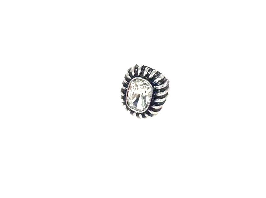 Western Crystal Concho Stretch Ring