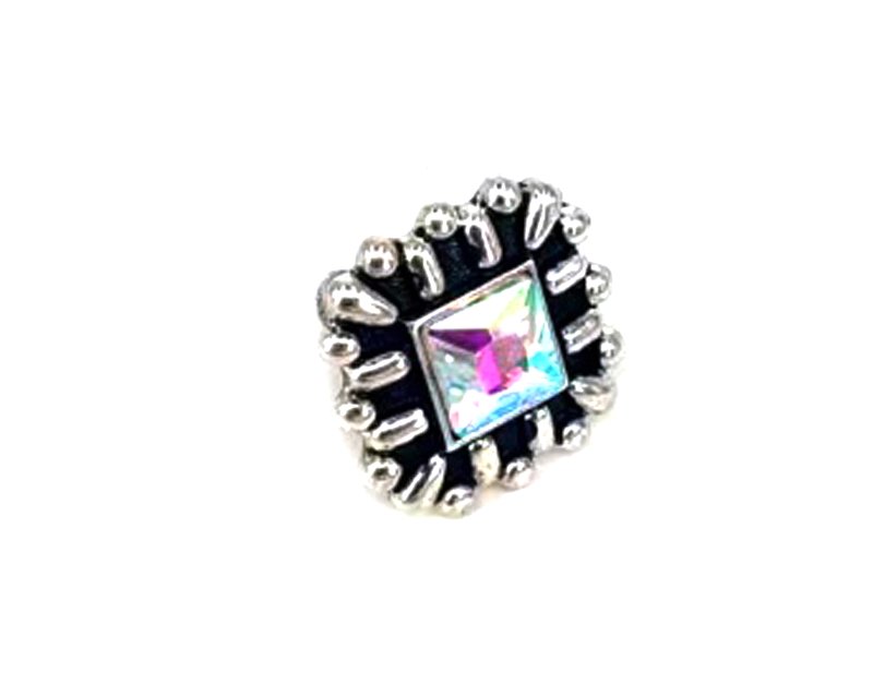 Western Crystal Oval Cuff Ring