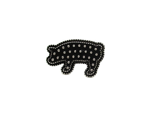 Western Dot Bubble Pig Cuff Ring