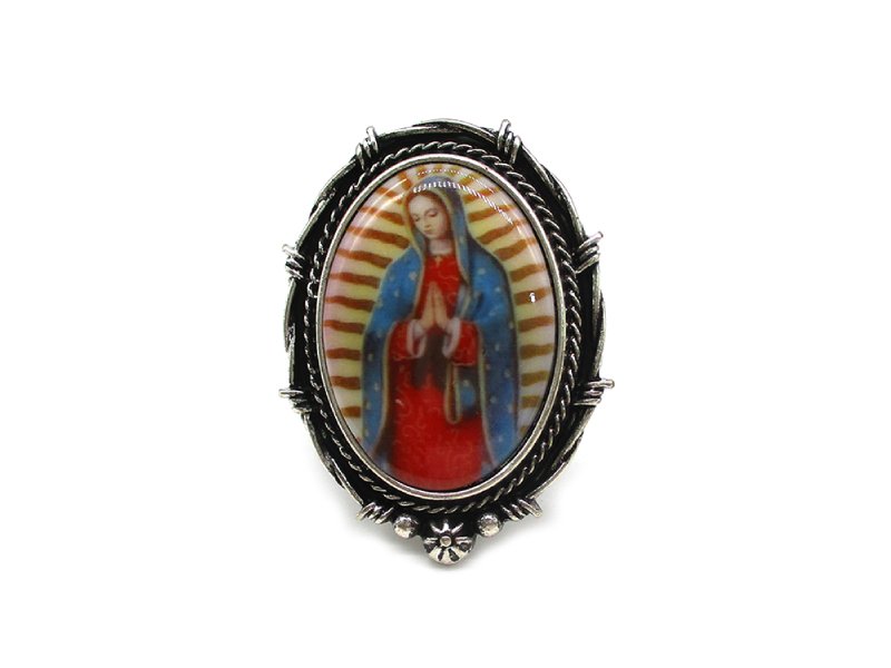 Lady Guadalupe Oval Cuff Ring