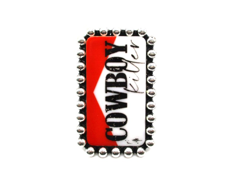 Western Rectangle Cowboy Killer Cuff Ring