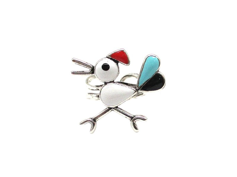 Western Road Runner Cuff Ring