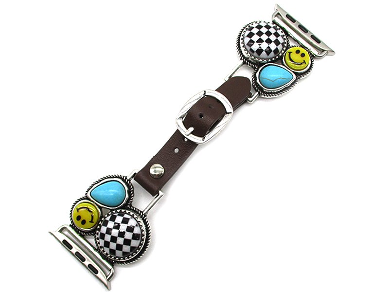 Western 8 Ball Checker Apple Watchband