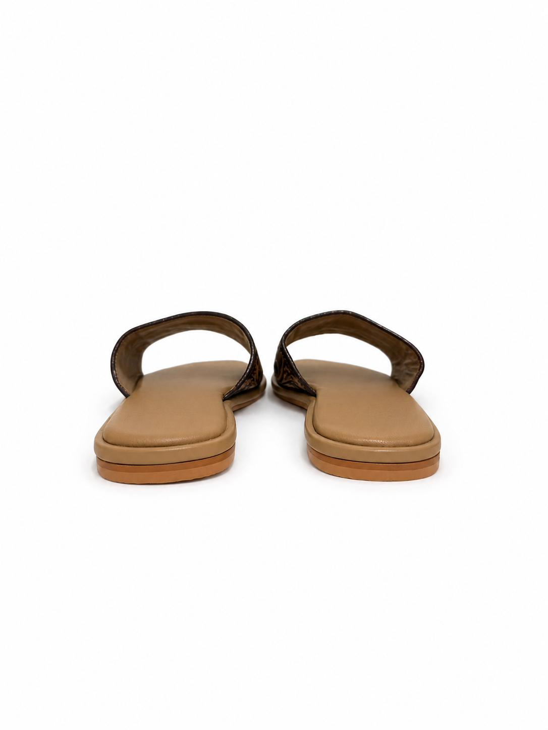 Western Hand Tooled Steer Head Cut Sandals