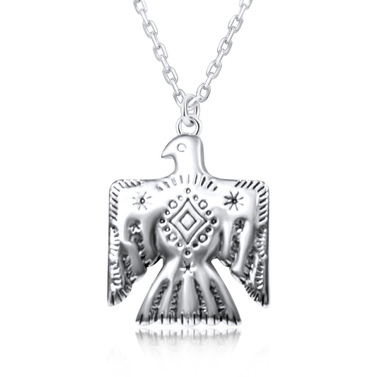WESTERN 925 STERLING SILVER THUNDERBIRD NECKLACE