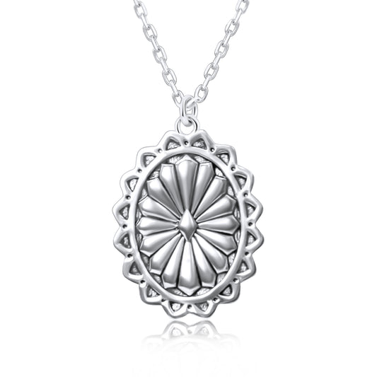 WESTERN 925 STERLING SILVER CONCHO NECKLACE