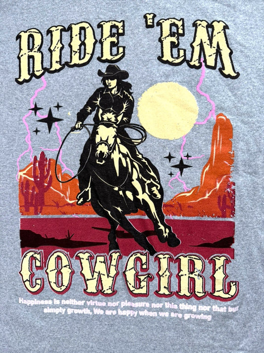 Ride 'Em Cowgirl Western Graphic Tee
