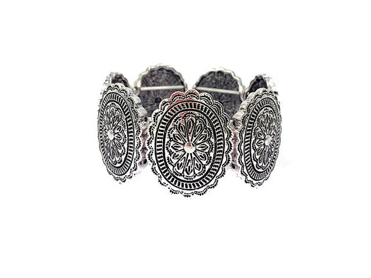 Western Concho Stretch Bracelet