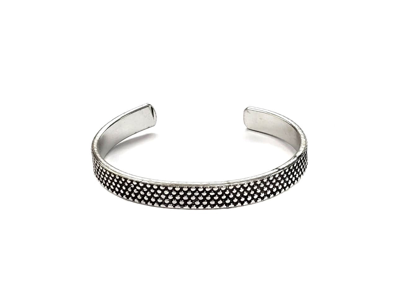 Western Bubble Dot Textured Cuff Bracelet