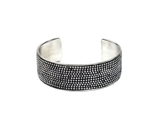 Western Bubble Dot Textured Cuff Bracelet