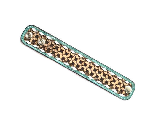 Western Tooled Leather Bracelet