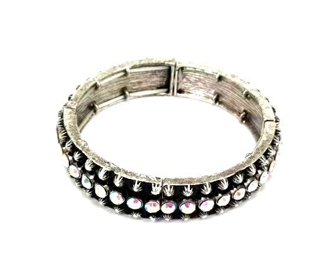 Western Crystal Bubble Stretch Bracelet