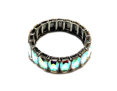 Rectangle AB Stone Stretch Bracelet
