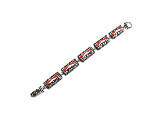 Western Cowboy Rectangle Magnetic Bracelet
