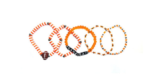Football Gameday Multi Layered Stretch Bracelet