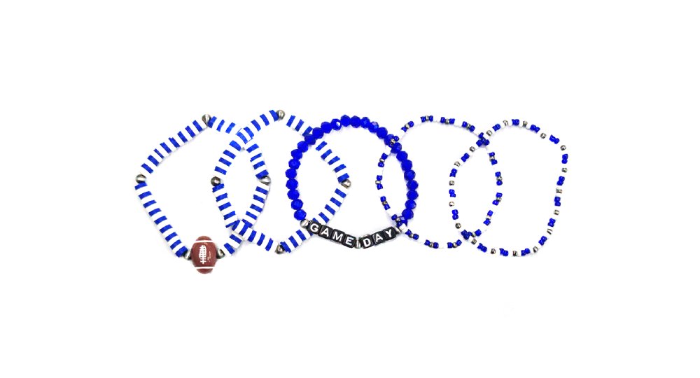 Football Gameday Multi Layered Stretch Bracelet
