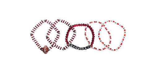 Football Gameday Multi Layered Stretch Bracelet