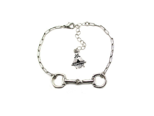 Western Snaffle bit Chain Bracelet