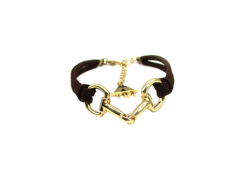 Western Snaffle Bit Cord Bracelet