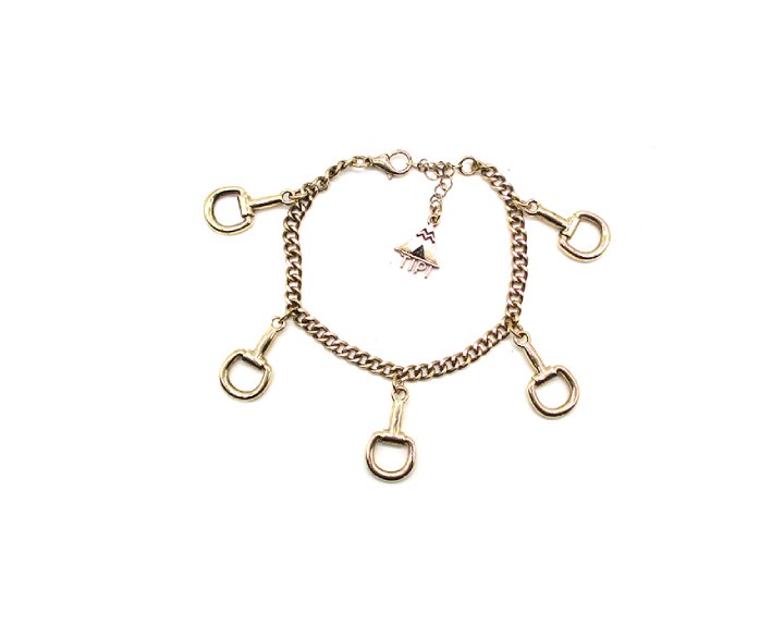 Western Snaffle Bit Chain Bracelet