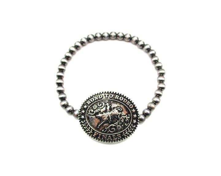 Western Road to Rodeo Navajo Pearl Stretch Bracelet
