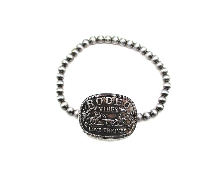 Western Rodeo Vibes Navajo Pearl Stretch Bracelet