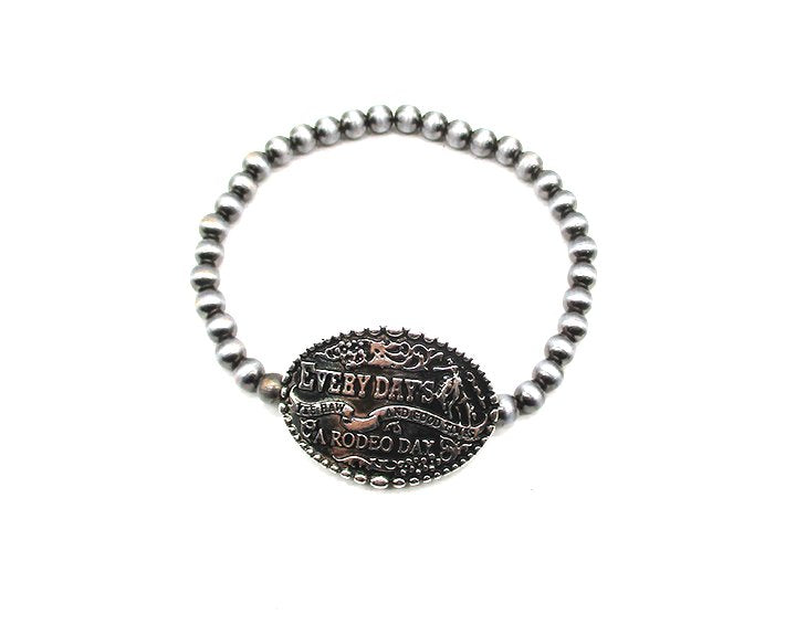 Western Everyday Rodeo Navajo Pearl Stretch Bracelet