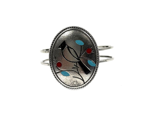Western Oval Cardinal Hinge Bracelet