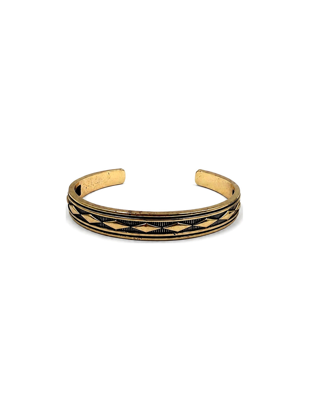 Western Stamped Diamond Cuff Bracelet