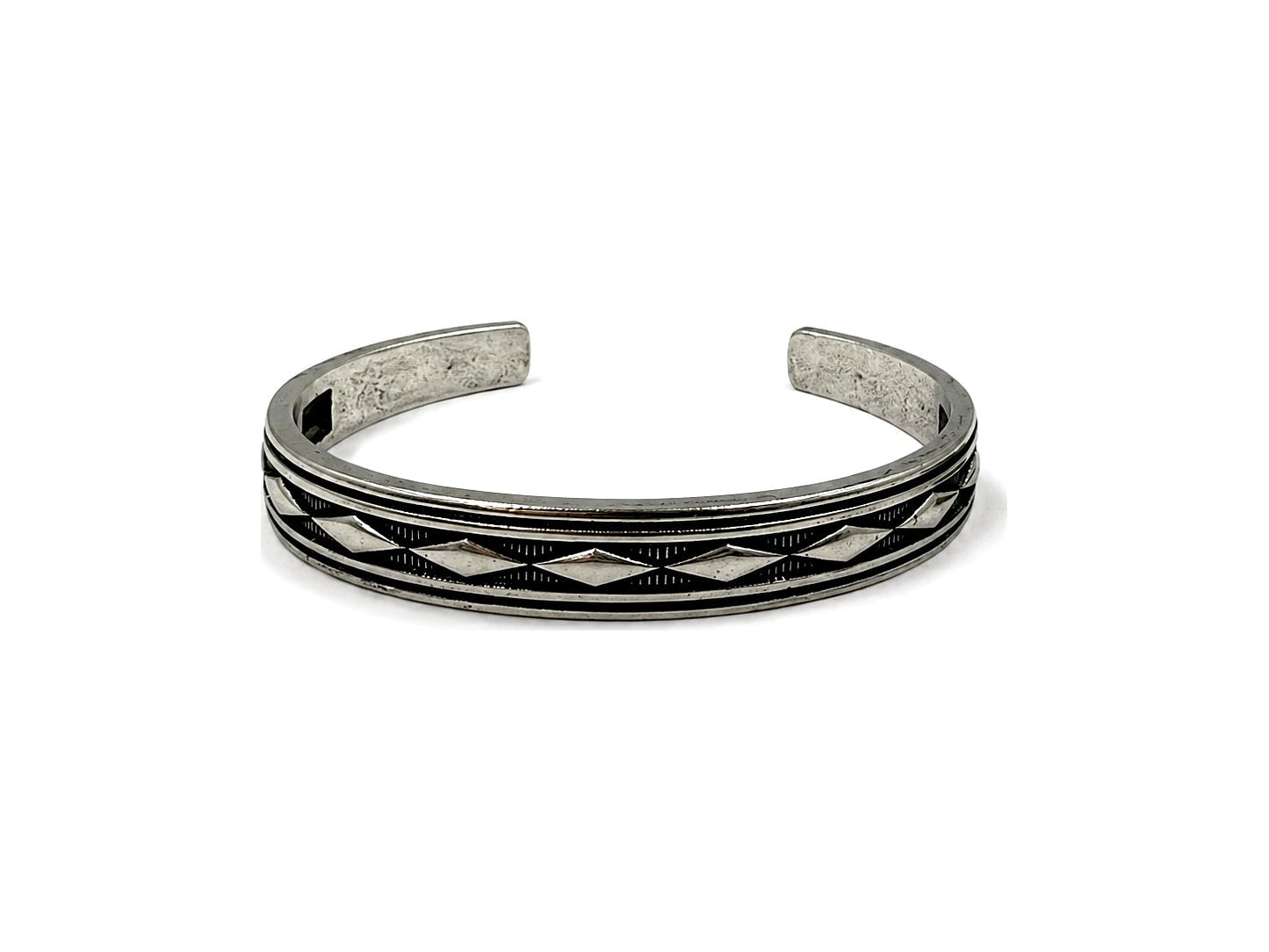 Western Stamped Diamond Cuff Bracelet