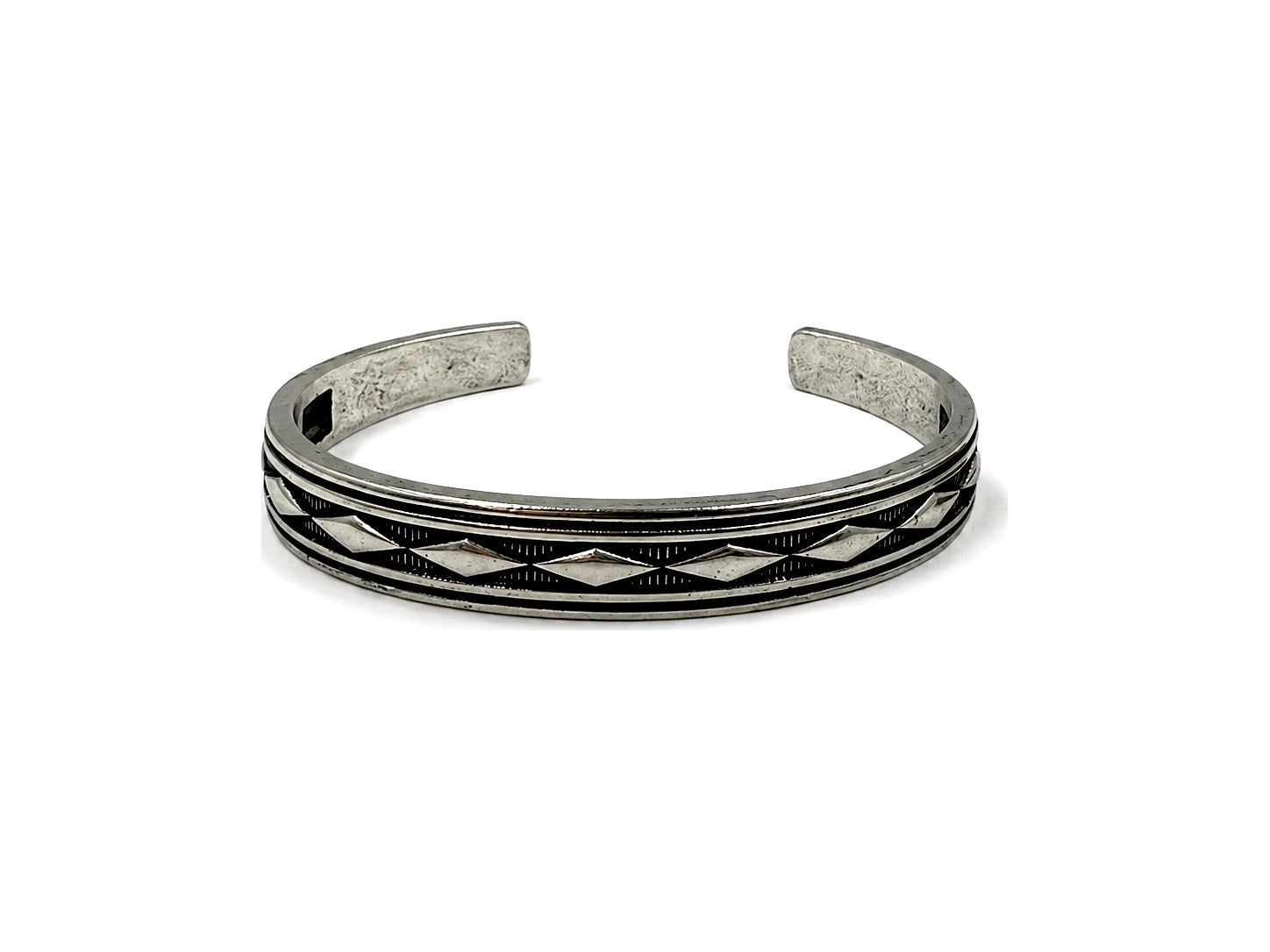 Western Stamped Diamond Cuff Bracelet