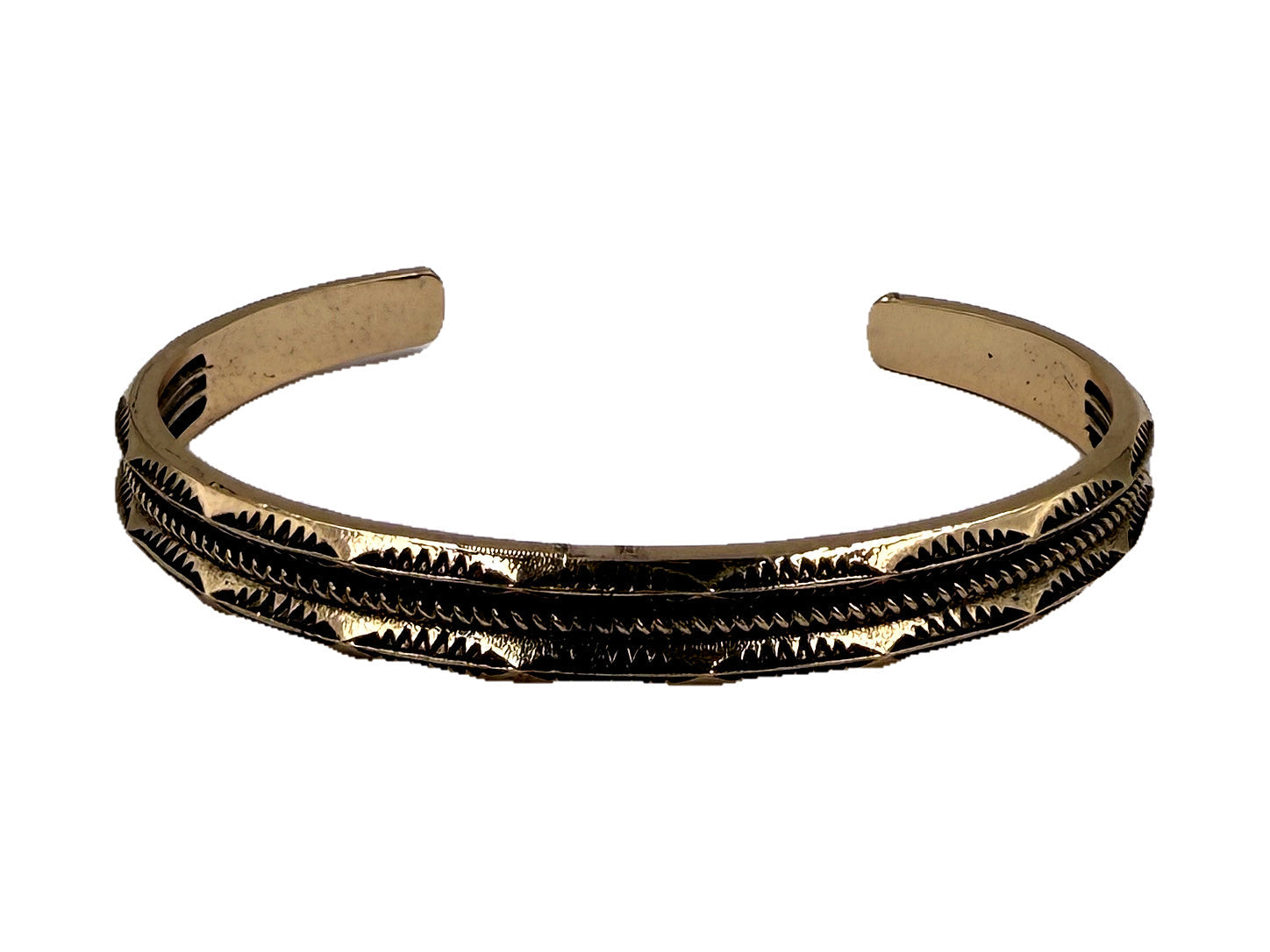 Western Wide Stamped Cuff Bracelet