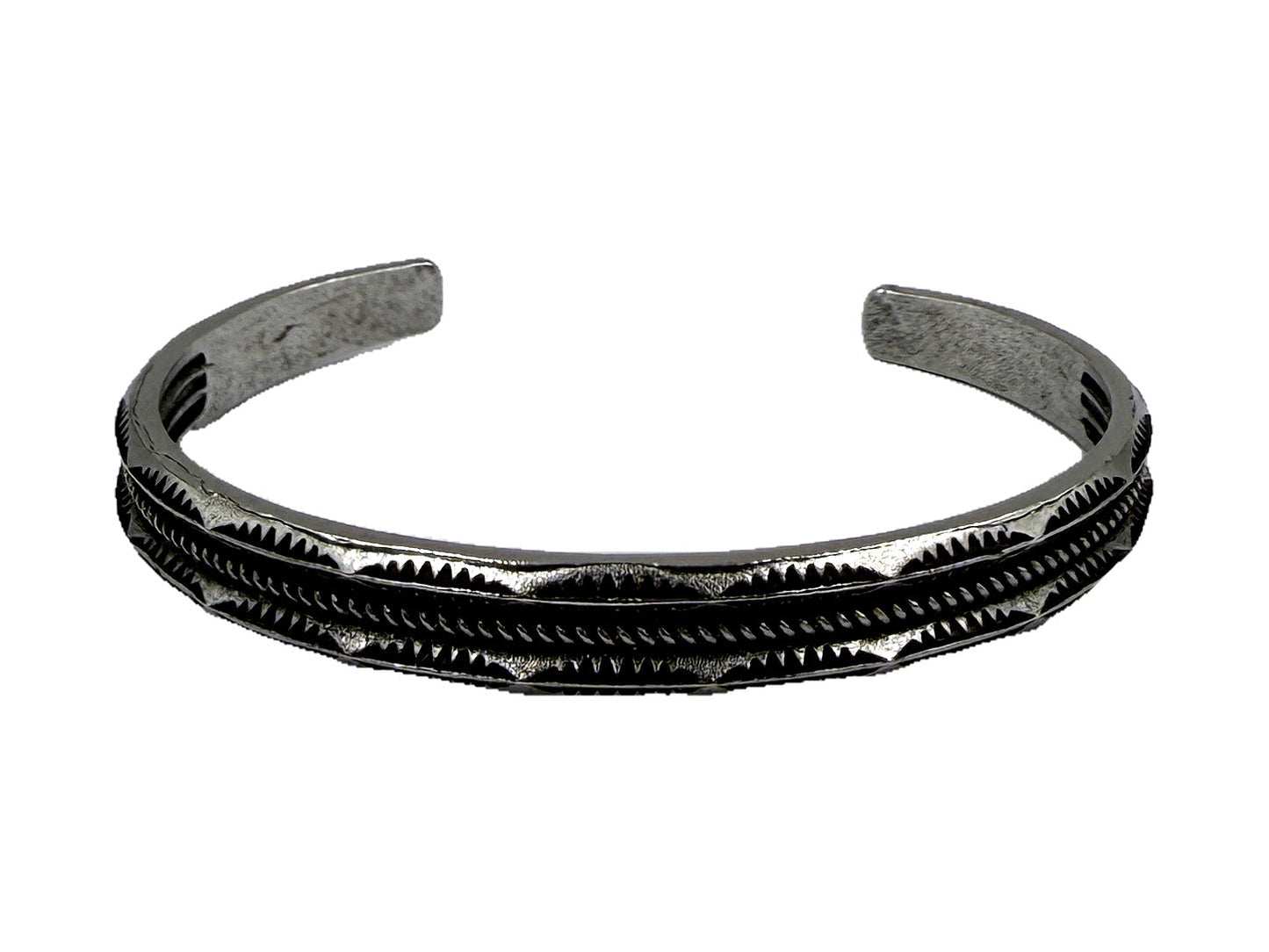 Western Wide Stamped Cuff Bracelet