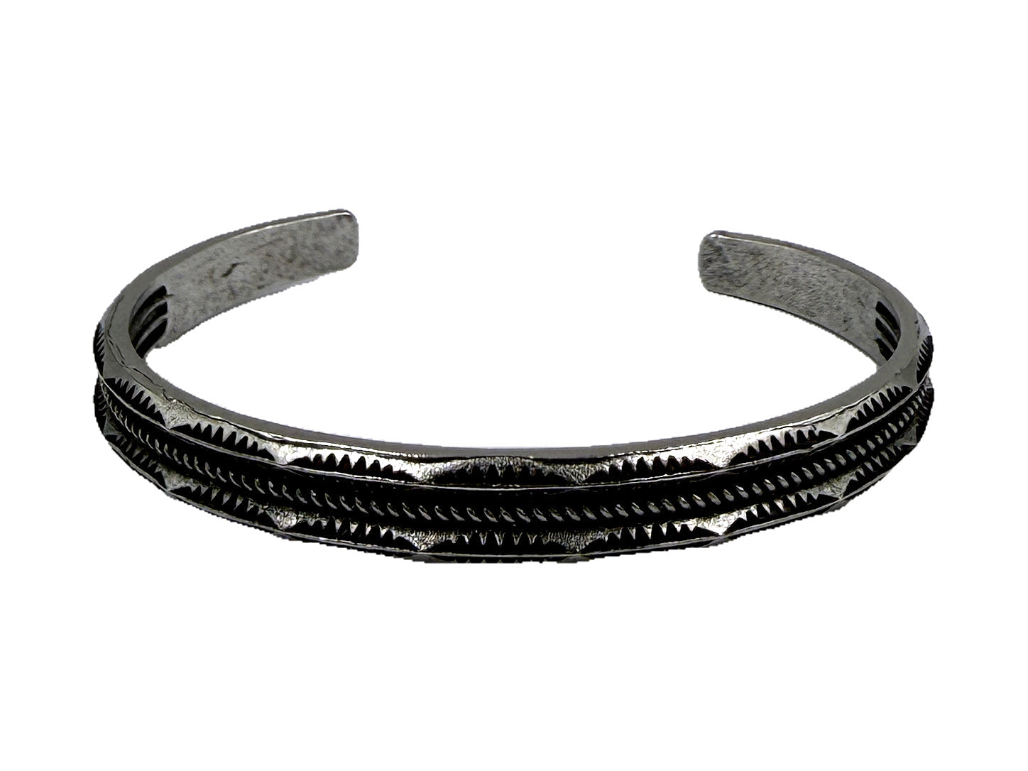 Western Wide Stamped Cuff Bracelet
